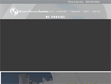 Tablet Screenshot of globalvacuumsystems.com